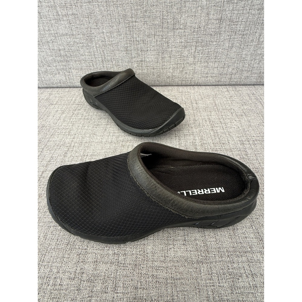 Merrell Encore Q2 Breeze Black Mesh Slip On Clogs Mules Womens 6.5 J000554